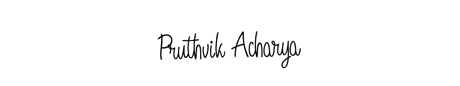 Make a short Pruthvik Acharya signature style. Manage your documents anywhere anytime using Angelique-Rose-font-FFP. Create and add eSignatures, submit forms, share and send files easily. Pruthvik Acharya signature style 5 images and pictures png