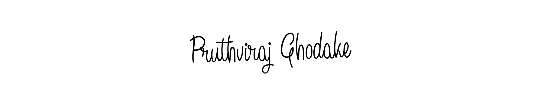 Design your own signature with our free online signature maker. With this signature software, you can create a handwritten (Angelique-Rose-font-FFP) signature for name Pruthviraj Ghodake. Pruthviraj Ghodake signature style 5 images and pictures png