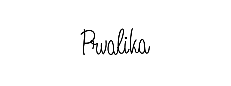 Design your own signature with our free online signature maker. With this signature software, you can create a handwritten (Angelique-Rose-font-FFP) signature for name Prvalika. Prvalika signature style 5 images and pictures png