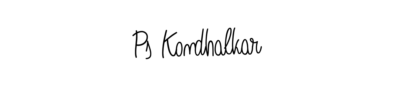 Also we have Ps Kondhalkar name is the best signature style. Create professional handwritten signature collection using Angelique-Rose-font-FFP autograph style. Ps Kondhalkar signature style 5 images and pictures png