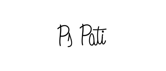 How to make Ps Pati signature? Angelique-Rose-font-FFP is a professional autograph style. Create handwritten signature for Ps Pati name. Ps Pati signature style 5 images and pictures png