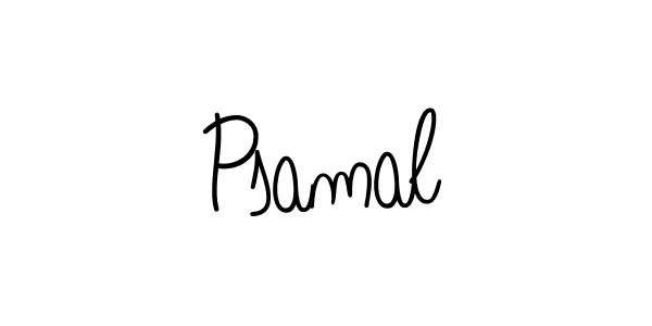 Psamal stylish signature style. Best Handwritten Sign (Angelique-Rose-font-FFP) for my name. Handwritten Signature Collection Ideas for my name Psamal. Psamal signature style 5 images and pictures png