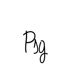 Make a beautiful signature design for name Psg. With this signature (Angelique-Rose-font-FFP) style, you can create a handwritten signature for free. Psg signature style 5 images and pictures png