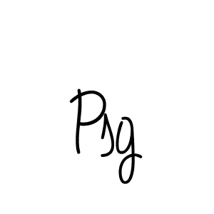 Make a beautiful signature design for name Psg. With this signature (Angelique-Rose-font-FFP) style, you can create a handwritten signature for free. Psg signature style 5 images and pictures png