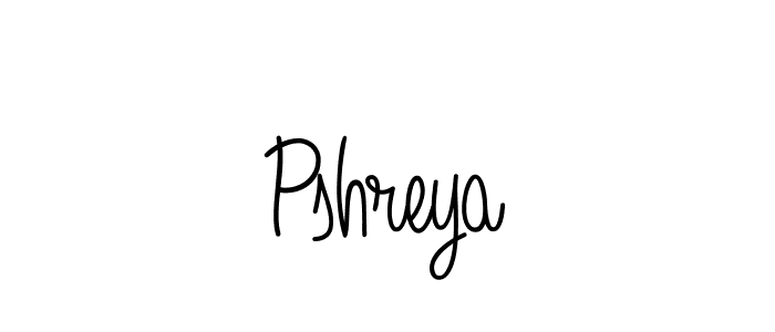 The best way (Angelique-Rose-font-FFP) to make a short signature is to pick only two or three words in your name. The name Pshreya include a total of six letters. For converting this name. Pshreya signature style 5 images and pictures png