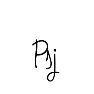 How to make Psj name signature. Use Angelique-Rose-font-FFP style for creating short signs online. This is the latest handwritten sign. Psj signature style 5 images and pictures png