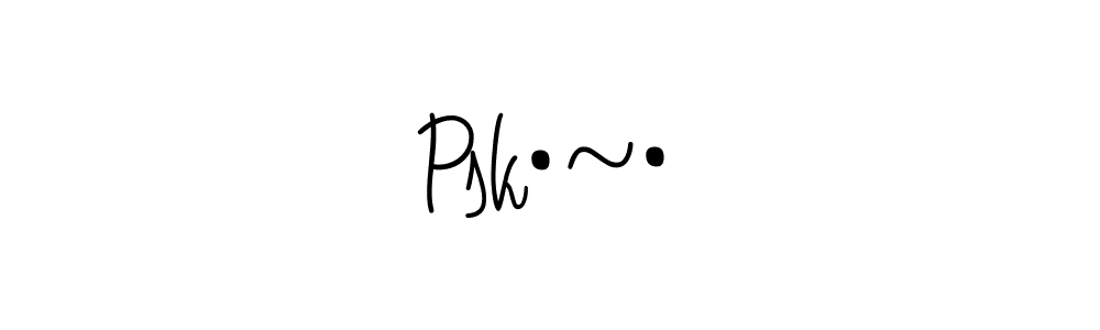 Make a beautiful signature design for name Psk•~•. With this signature (Angelique-Rose-font-FFP) style, you can create a handwritten signature for free. Psk•~• signature style 5 images and pictures png