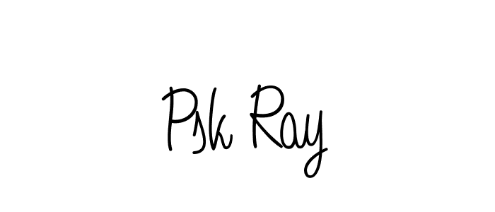 Best and Professional Signature Style for Psk Ray. Angelique-Rose-font-FFP Best Signature Style Collection. Psk Ray signature style 5 images and pictures png