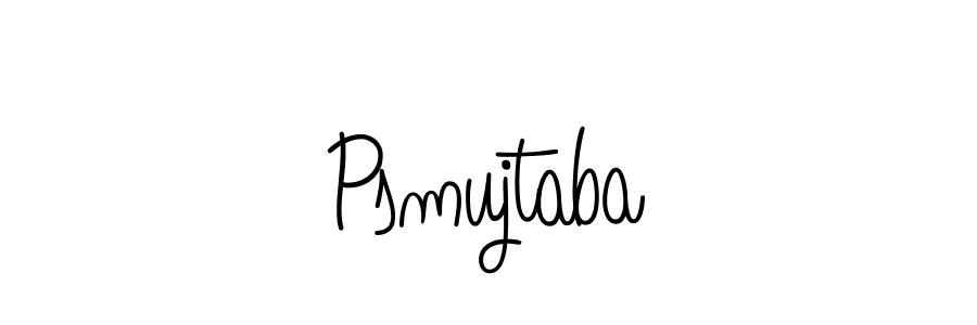 Psmujtaba stylish signature style. Best Handwritten Sign (Angelique-Rose-font-FFP) for my name. Handwritten Signature Collection Ideas for my name Psmujtaba. Psmujtaba signature style 5 images and pictures png