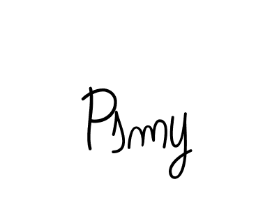 How to make Psmy signature? Angelique-Rose-font-FFP is a professional autograph style. Create handwritten signature for Psmy name. Psmy signature style 5 images and pictures png