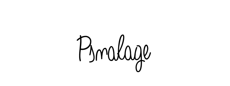 You should practise on your own different ways (Angelique-Rose-font-FFP) to write your name (Psnalage) in signature. don't let someone else do it for you. Psnalage signature style 5 images and pictures png