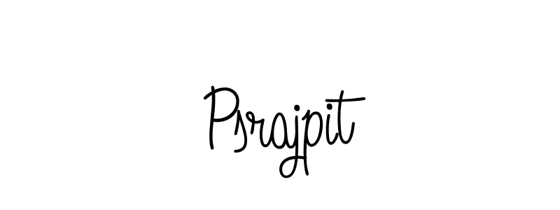 Use a signature maker to create a handwritten signature online. With this signature software, you can design (Angelique-Rose-font-FFP) your own signature for name Psrajpit. Psrajpit signature style 5 images and pictures png