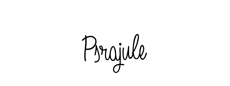 Psrajule stylish signature style. Best Handwritten Sign (Angelique-Rose-font-FFP) for my name. Handwritten Signature Collection Ideas for my name Psrajule. Psrajule signature style 5 images and pictures png