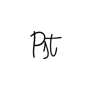 You should practise on your own different ways (Angelique-Rose-font-FFP) to write your name (Pst) in signature. don't let someone else do it for you. Pst signature style 5 images and pictures png