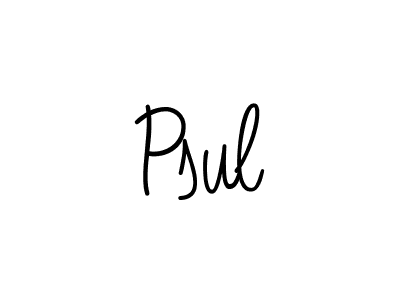 Best and Professional Signature Style for Psul. Angelique-Rose-font-FFP Best Signature Style Collection. Psul signature style 5 images and pictures png