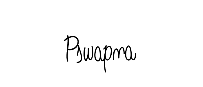 Pswapna stylish signature style. Best Handwritten Sign (Angelique-Rose-font-FFP) for my name. Handwritten Signature Collection Ideas for my name Pswapna. Pswapna signature style 5 images and pictures png
