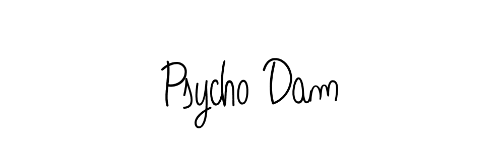 How to make Psycho Dam name signature. Use Angelique-Rose-font-FFP style for creating short signs online. This is the latest handwritten sign. Psycho Dam signature style 5 images and pictures png