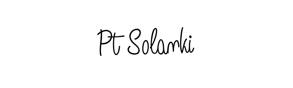 if you are searching for the best signature style for your name Pt Solanki. so please give up your signature search. here we have designed multiple signature styles  using Angelique-Rose-font-FFP. Pt Solanki signature style 5 images and pictures png