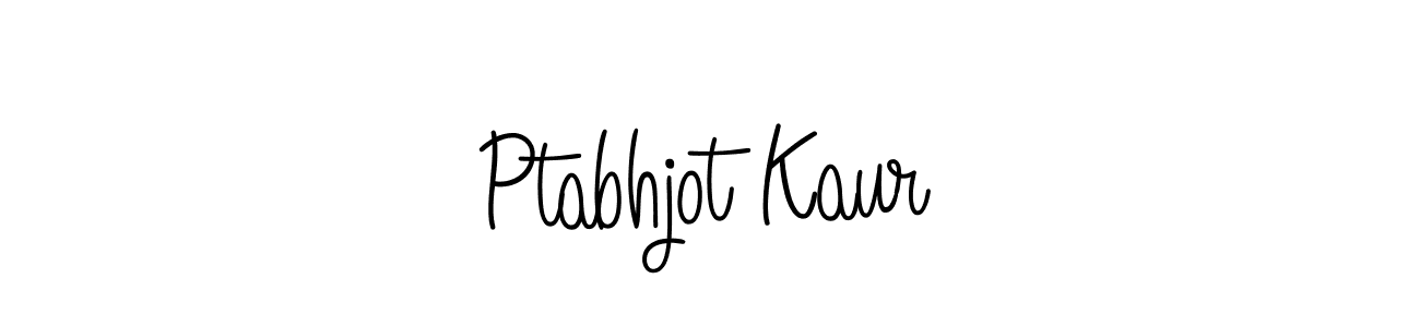 Use a signature maker to create a handwritten signature online. With this signature software, you can design (Angelique-Rose-font-FFP) your own signature for name Ptabhjot Kaur. Ptabhjot Kaur signature style 5 images and pictures png