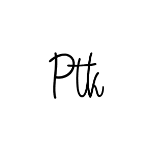 Also we have Ptk name is the best signature style. Create professional handwritten signature collection using Angelique-Rose-font-FFP autograph style. Ptk signature style 5 images and pictures png