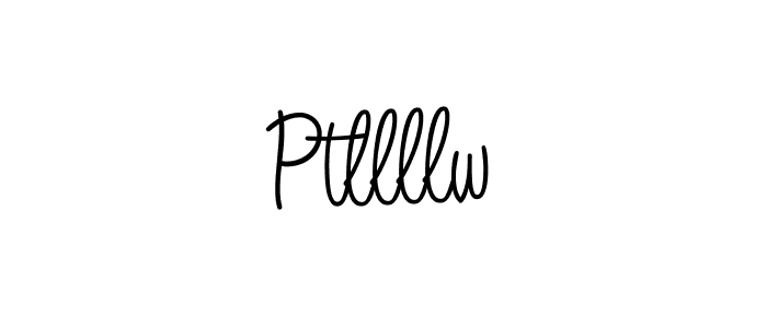 How to make Ptllllw name signature. Use Angelique-Rose-font-FFP style for creating short signs online. This is the latest handwritten sign. Ptllllw signature style 5 images and pictures png