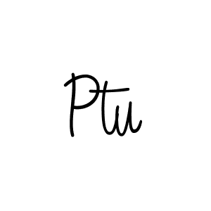 How to Draw Ptu signature style? Angelique-Rose-font-FFP is a latest design signature styles for name Ptu. Ptu signature style 5 images and pictures png