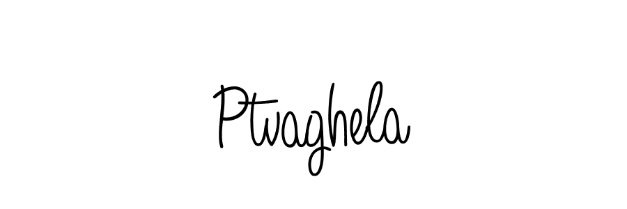 Use a signature maker to create a handwritten signature online. With this signature software, you can design (Angelique-Rose-font-FFP) your own signature for name Ptvaghela. Ptvaghela signature style 5 images and pictures png