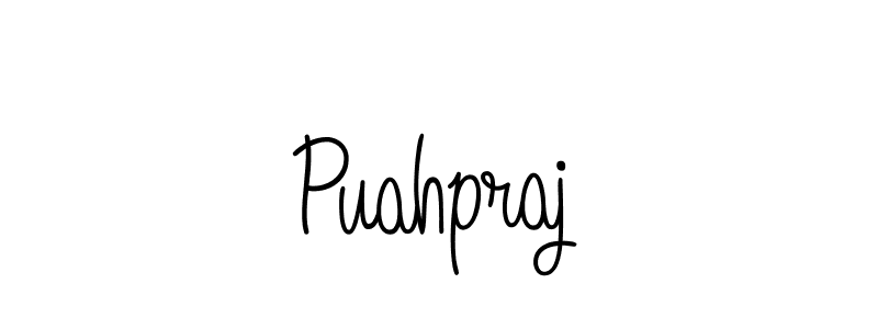 How to Draw Puahpraj signature style? Angelique-Rose-font-FFP is a latest design signature styles for name Puahpraj. Puahpraj signature style 5 images and pictures png