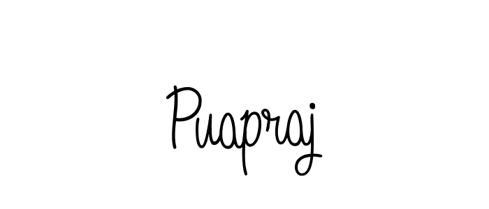 if you are searching for the best signature style for your name Puapraj. so please give up your signature search. here we have designed multiple signature styles  using Angelique-Rose-font-FFP. Puapraj signature style 5 images and pictures png