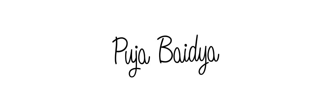 You can use this online signature creator to create a handwritten signature for the name Puja Baidya. This is the best online autograph maker. Puja Baidya signature style 5 images and pictures png