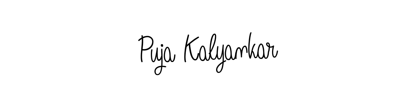 Similarly Angelique-Rose-font-FFP is the best handwritten signature design. Signature creator online .You can use it as an online autograph creator for name Puja Kalyankar. Puja Kalyankar signature style 5 images and pictures png