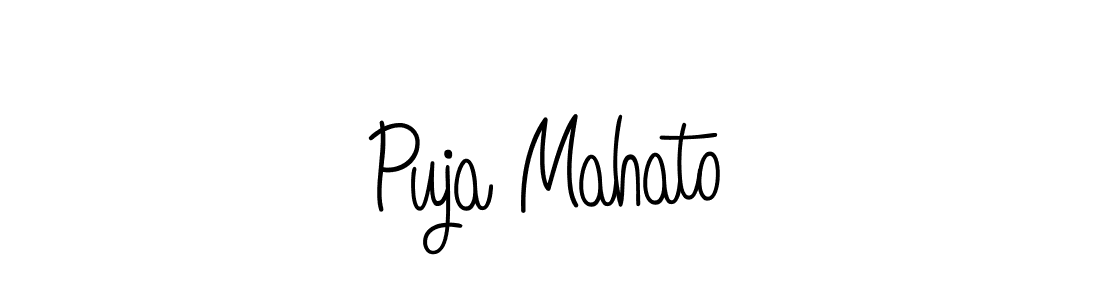 Angelique-Rose-font-FFP is a professional signature style that is perfect for those who want to add a touch of class to their signature. It is also a great choice for those who want to make their signature more unique. Get Puja Mahato name to fancy signature for free. Puja Mahato signature style 5 images and pictures png