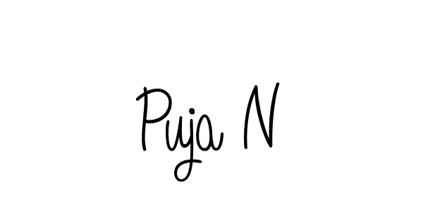Once you've used our free online signature maker to create your best signature Angelique-Rose-font-FFP style, it's time to enjoy all of the benefits that Puja N name signing documents. Puja N signature style 5 images and pictures png