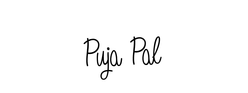 Create a beautiful signature design for name Puja Pal. With this signature (Angelique-Rose-font-FFP) fonts, you can make a handwritten signature for free. Puja Pal signature style 5 images and pictures png