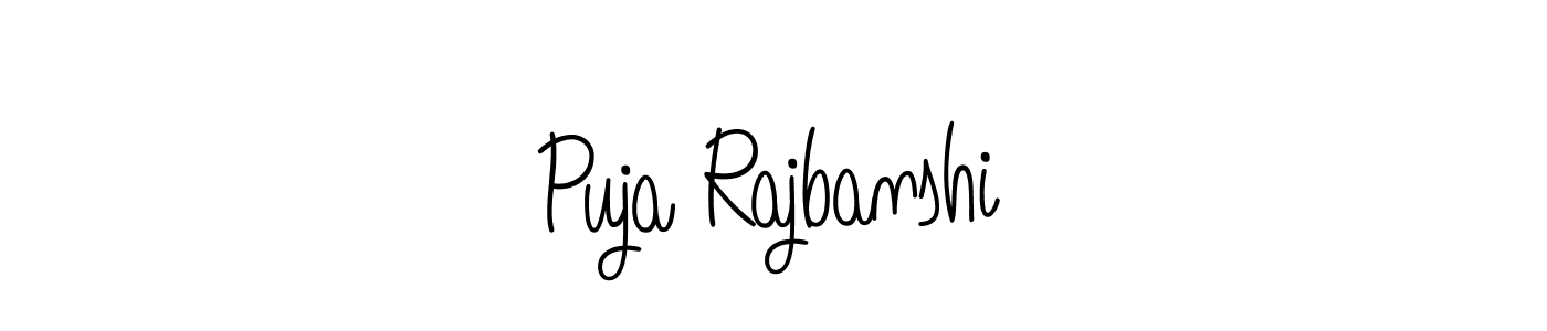 Create a beautiful signature design for name Puja Rajbanshi. With this signature (Angelique-Rose-font-FFP) fonts, you can make a handwritten signature for free. Puja Rajbanshi signature style 5 images and pictures png