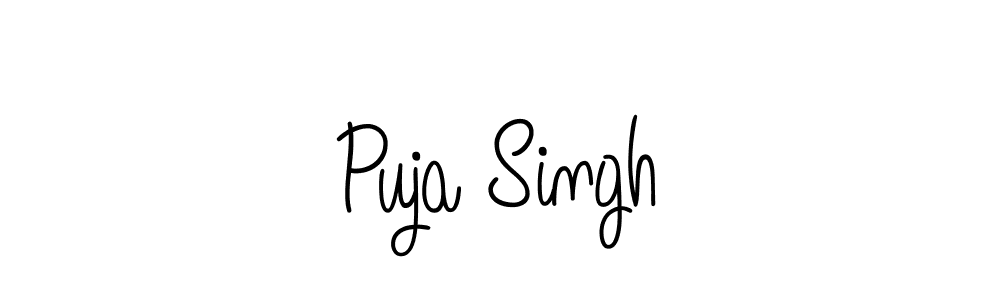 How to make Puja Singh signature? Angelique-Rose-font-FFP is a professional autograph style. Create handwritten signature for Puja Singh name. Puja Singh signature style 5 images and pictures png