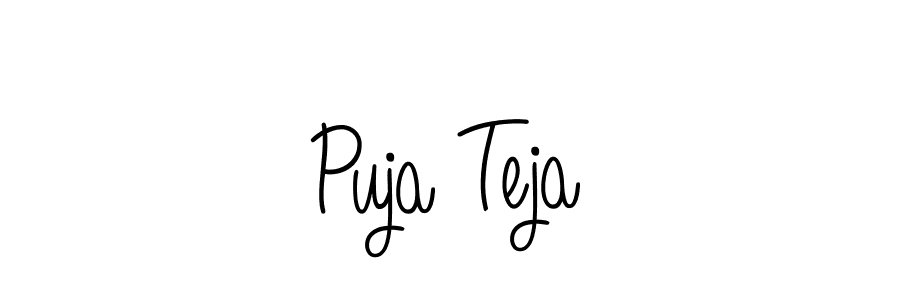 Angelique-Rose-font-FFP is a professional signature style that is perfect for those who want to add a touch of class to their signature. It is also a great choice for those who want to make their signature more unique. Get Puja Teja name to fancy signature for free. Puja Teja signature style 5 images and pictures png