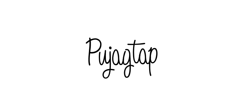 Angelique-Rose-font-FFP is a professional signature style that is perfect for those who want to add a touch of class to their signature. It is also a great choice for those who want to make their signature more unique. Get Pujagtap name to fancy signature for free. Pujagtap signature style 5 images and pictures png