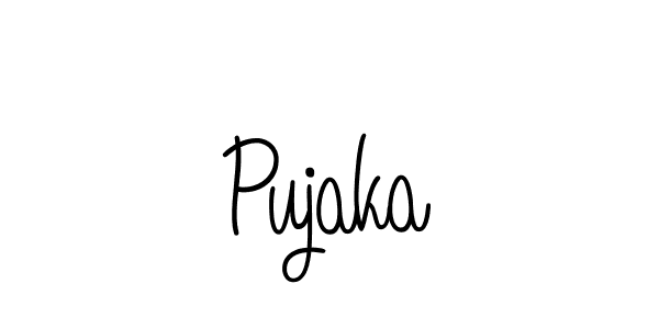 Angelique-Rose-font-FFP is a professional signature style that is perfect for those who want to add a touch of class to their signature. It is also a great choice for those who want to make their signature more unique. Get Pujaka name to fancy signature for free. Pujaka signature style 5 images and pictures png