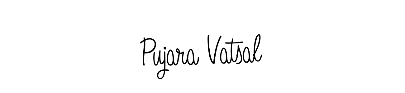 How to Draw Pujara Vatsal signature style? Angelique-Rose-font-FFP is a latest design signature styles for name Pujara Vatsal. Pujara Vatsal signature style 5 images and pictures png