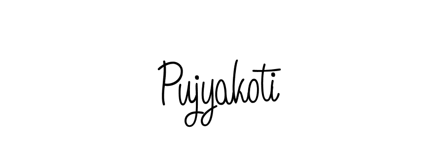 Make a beautiful signature design for name Pujyakoti. Use this online signature maker to create a handwritten signature for free. Pujyakoti signature style 5 images and pictures png