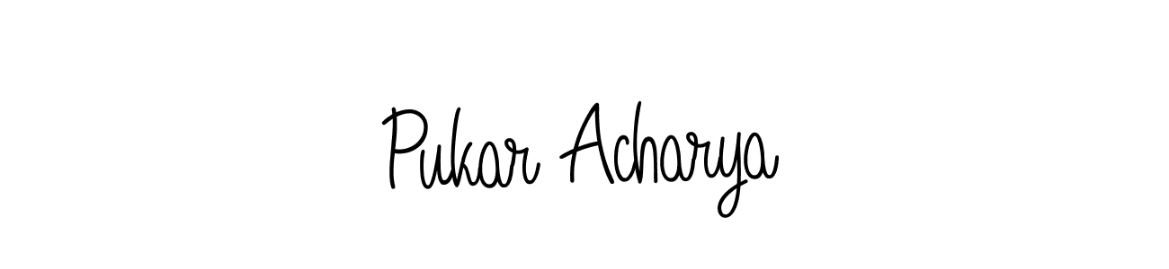 Make a beautiful signature design for name Pukar Acharya. Use this online signature maker to create a handwritten signature for free. Pukar Acharya signature style 5 images and pictures png