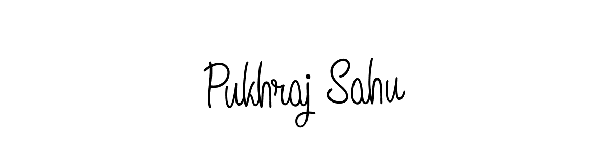 Pukhraj Sahu stylish signature style. Best Handwritten Sign (Angelique-Rose-font-FFP) for my name. Handwritten Signature Collection Ideas for my name Pukhraj Sahu. Pukhraj Sahu signature style 5 images and pictures png