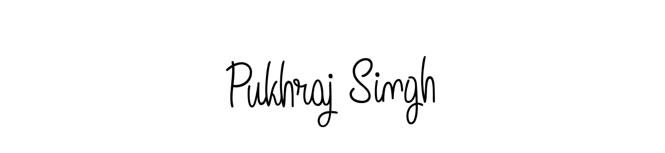 Use a signature maker to create a handwritten signature online. With this signature software, you can design (Angelique-Rose-font-FFP) your own signature for name Pukhraj Singh. Pukhraj Singh signature style 5 images and pictures png
