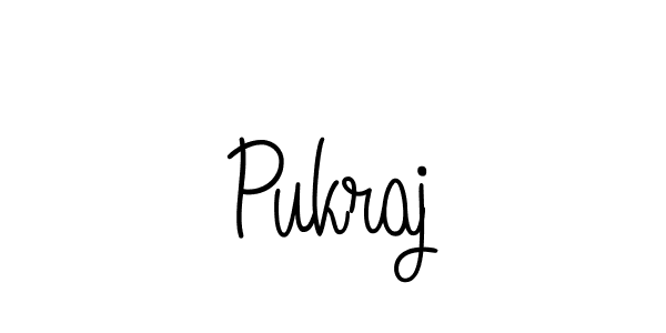 How to make Pukraj signature? Angelique-Rose-font-FFP is a professional autograph style. Create handwritten signature for Pukraj name. Pukraj signature style 5 images and pictures png