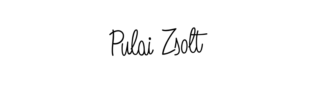 Pulai Zsolt stylish signature style. Best Handwritten Sign (Angelique-Rose-font-FFP) for my name. Handwritten Signature Collection Ideas for my name Pulai Zsolt. Pulai Zsolt signature style 5 images and pictures png