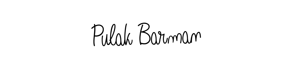 Make a beautiful signature design for name Pulak Barman. With this signature (Angelique-Rose-font-FFP) style, you can create a handwritten signature for free. Pulak Barman signature style 5 images and pictures png