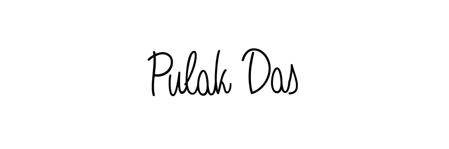 The best way (Angelique-Rose-font-FFP) to make a short signature is to pick only two or three words in your name. The name Pulak Das include a total of six letters. For converting this name. Pulak Das signature style 5 images and pictures png