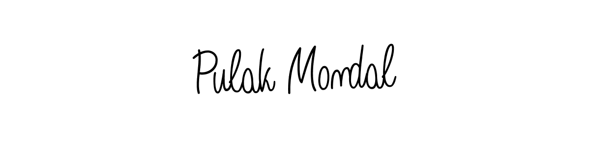 Best and Professional Signature Style for Pulak Mondal. Angelique-Rose-font-FFP Best Signature Style Collection. Pulak Mondal signature style 5 images and pictures png