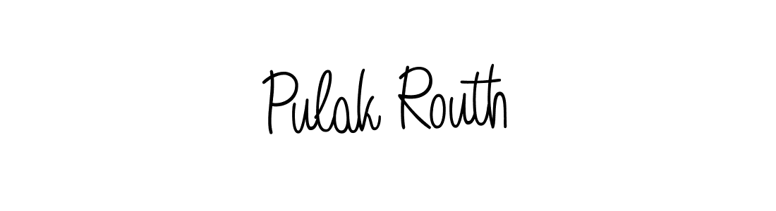 Also we have Pulak Routh name is the best signature style. Create professional handwritten signature collection using Angelique-Rose-font-FFP autograph style. Pulak Routh signature style 5 images and pictures png